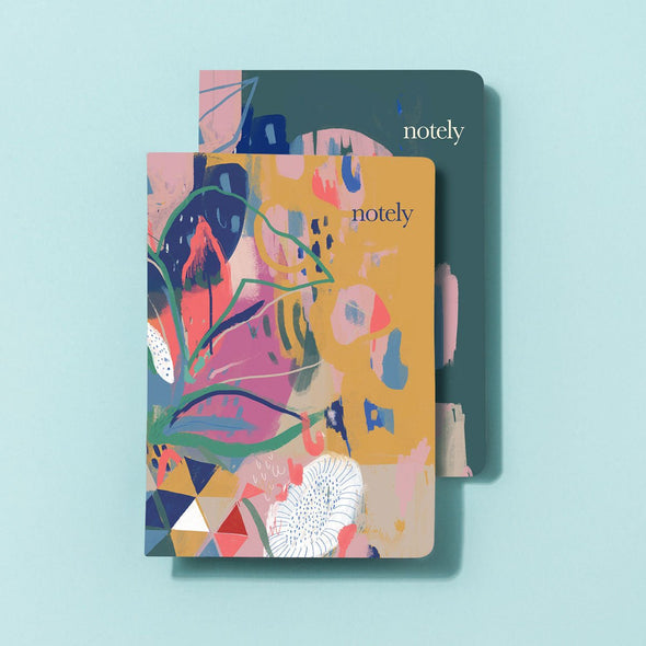 Notely - A5 Anna Manolatos - (Set of 2 Lined Notebooks)